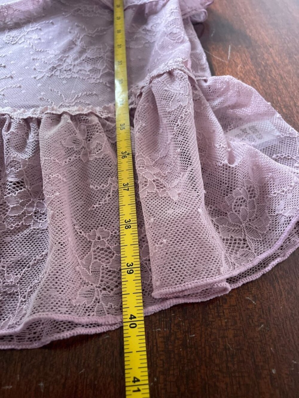 Dolls Kill Current Mood Absolute Grace Lace Skirt Mauve SZ XS Whimsy Fairy - Picture 7 of 9